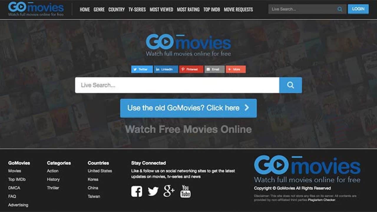 movie websites like gomovies